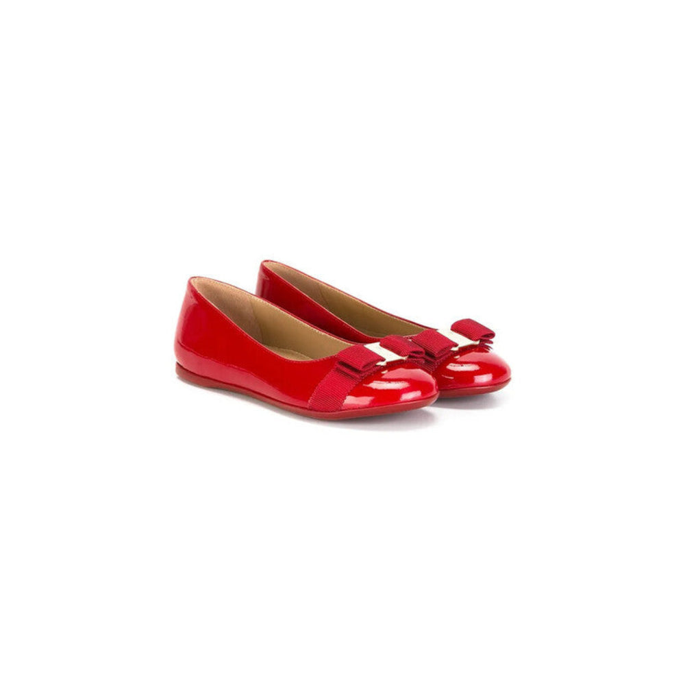 Salvatore Ferragamo Girls Mini Varina Ballet Flats