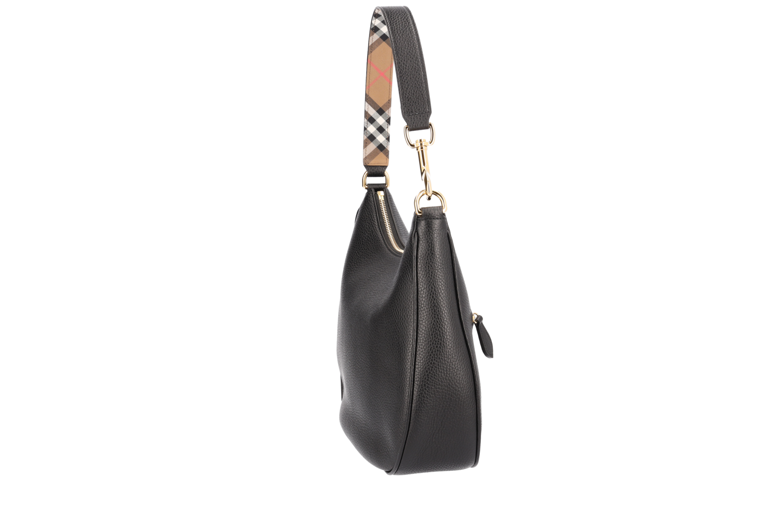 Burberry Burberry Black Leather Hobo Bag