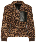 Amiri Printed Bandana Fleece Jacket- Brown / Tan