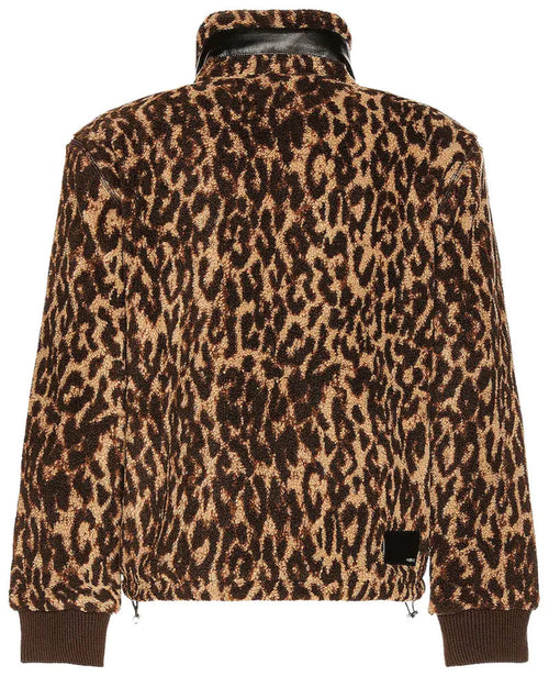 Amiri Printed Bandana Fleece Jacket- Brown / Tan