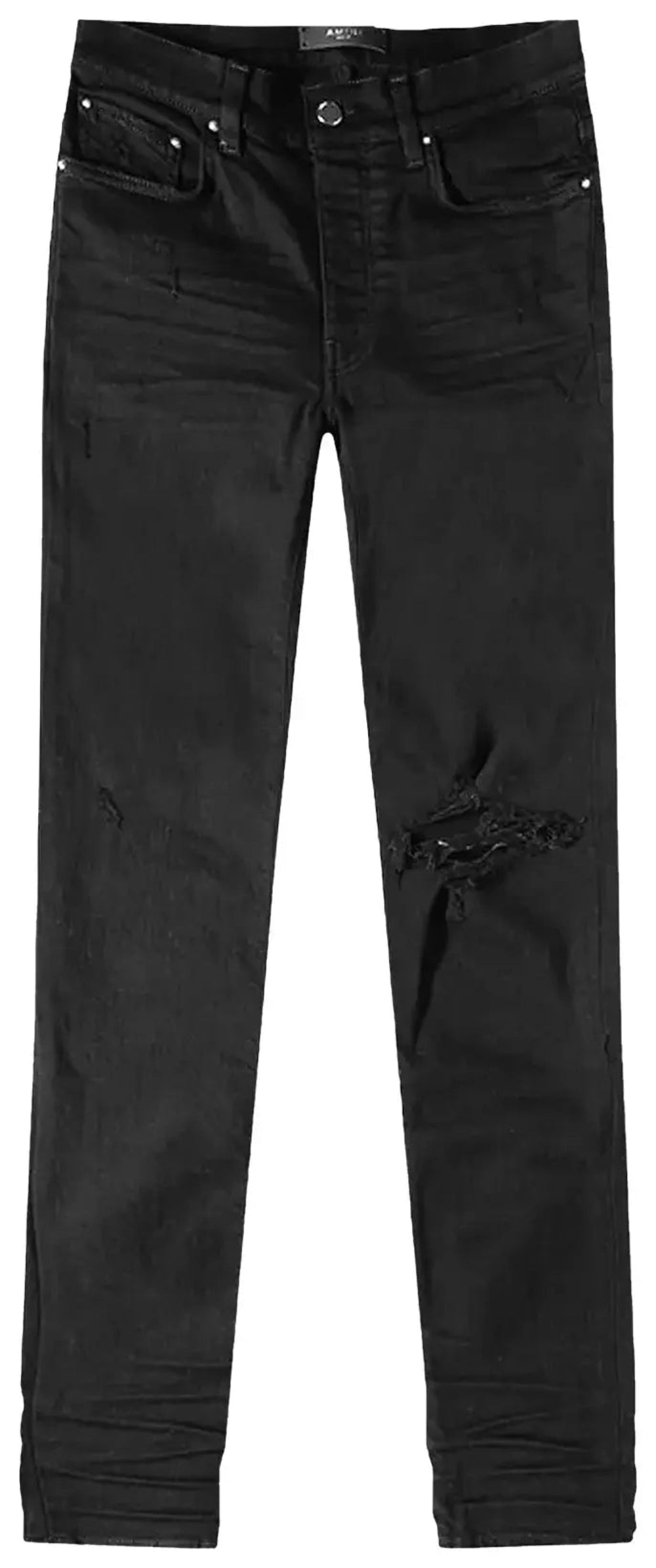 Amiri Broken Denim Jeans - Aged Black
