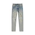 Amiri Thrasher Plus Denim Jeans - Clay Indigo