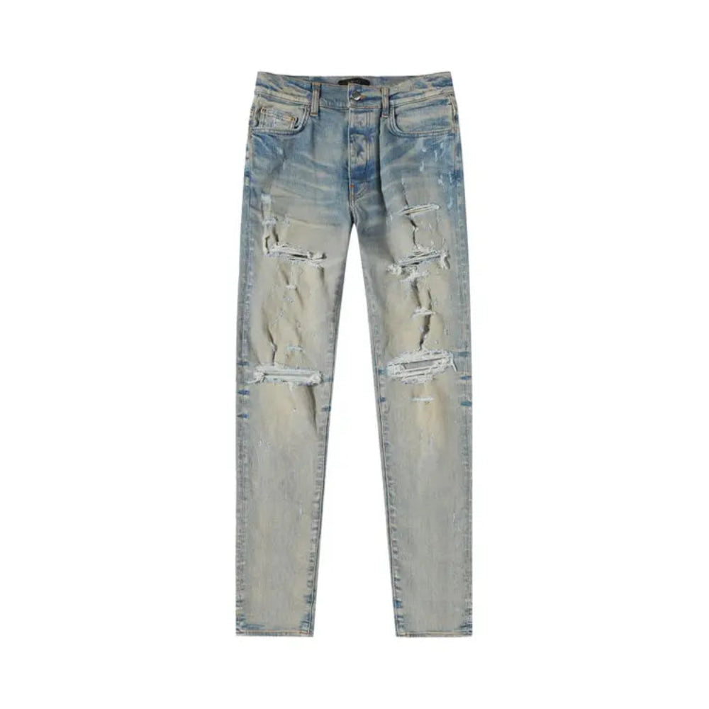 Amiri Thrasher Plus Denim Jeans - Clay Indigo