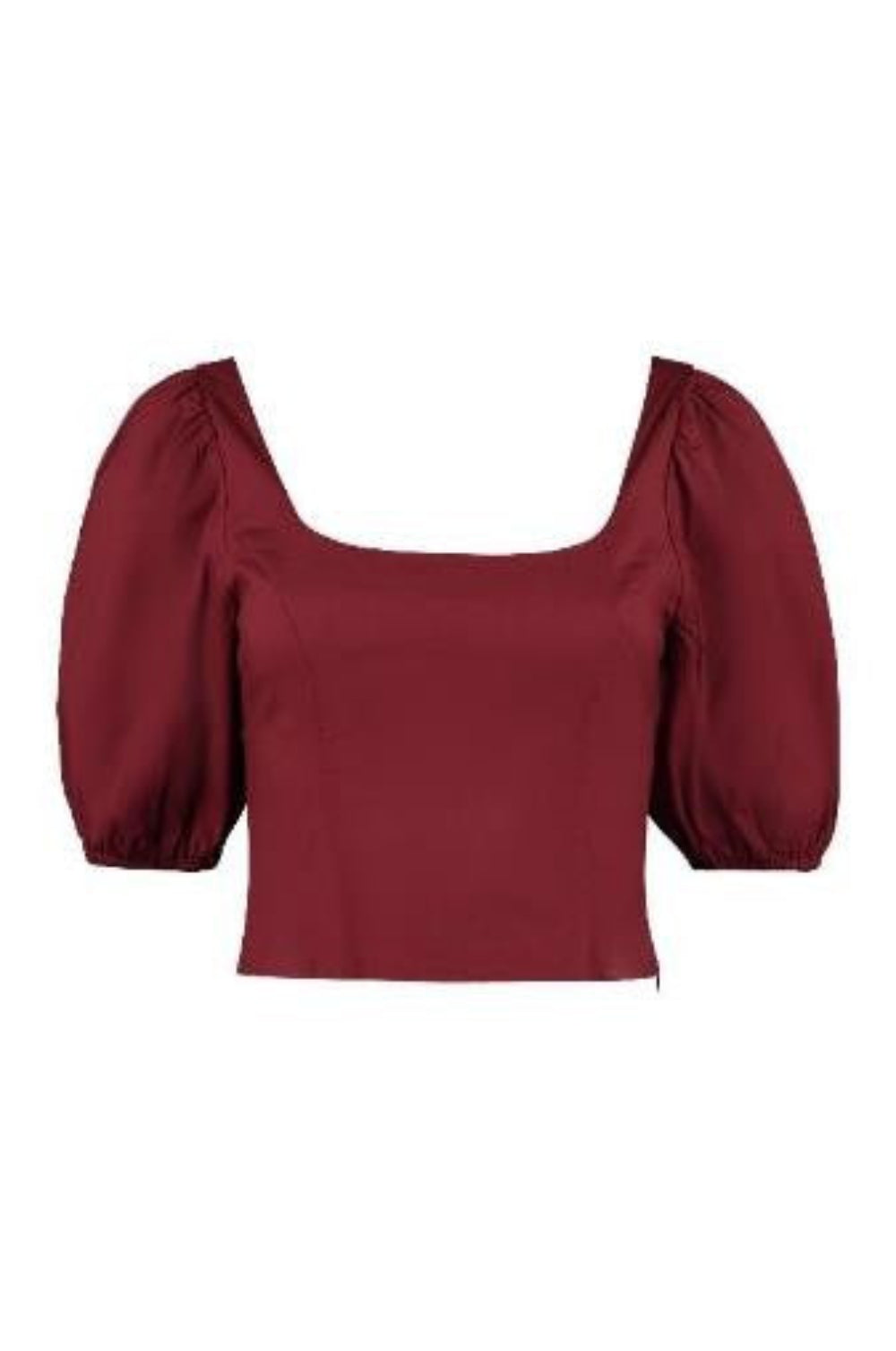 STAUD Women's Modern Top in Burgundy – Size 4