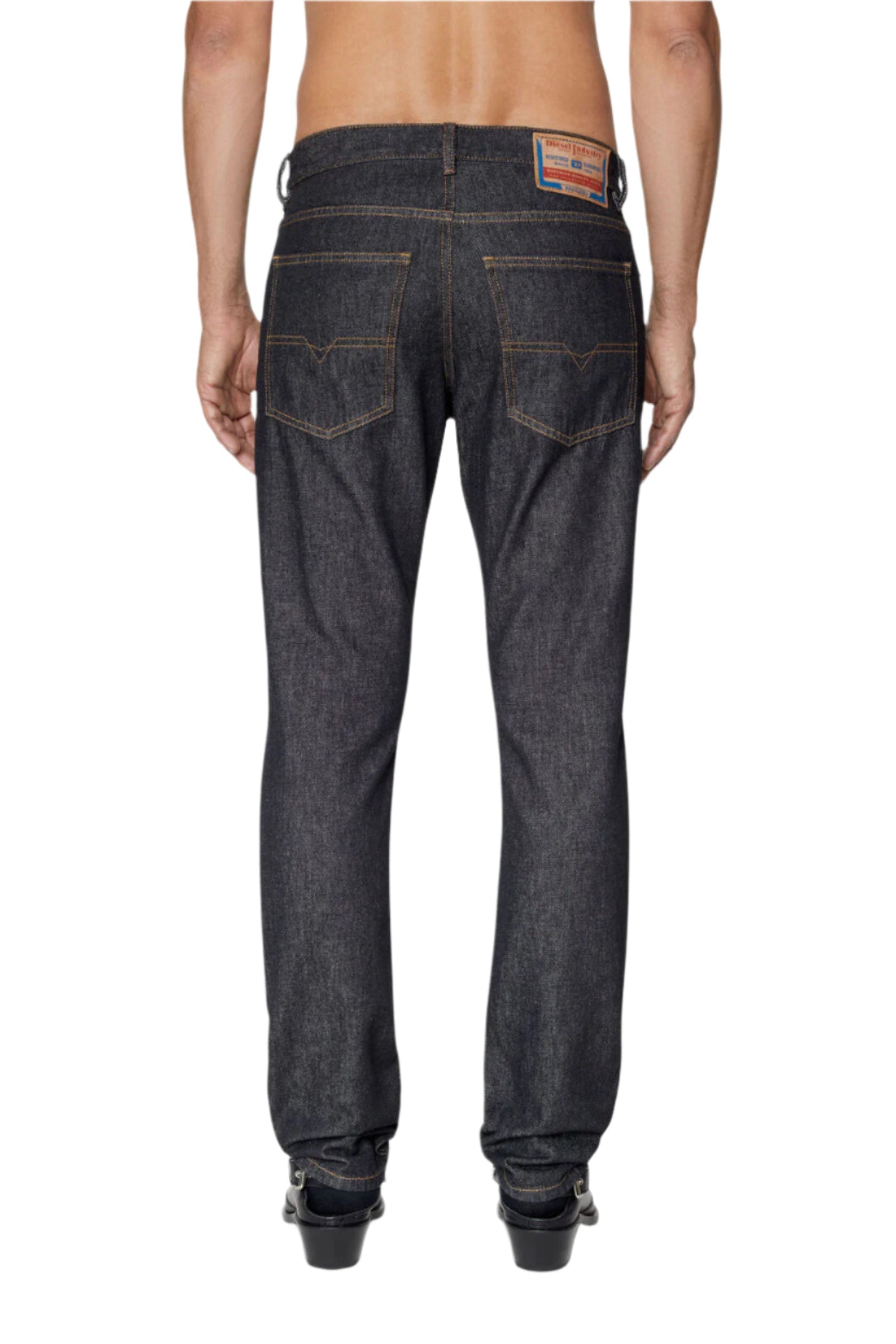 Diesel D-Sark Slim Fit Straight Leg Black Denim Jeans