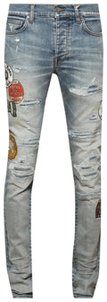 Amiri Travel Patch Repair Jean 'Antique Indigo'