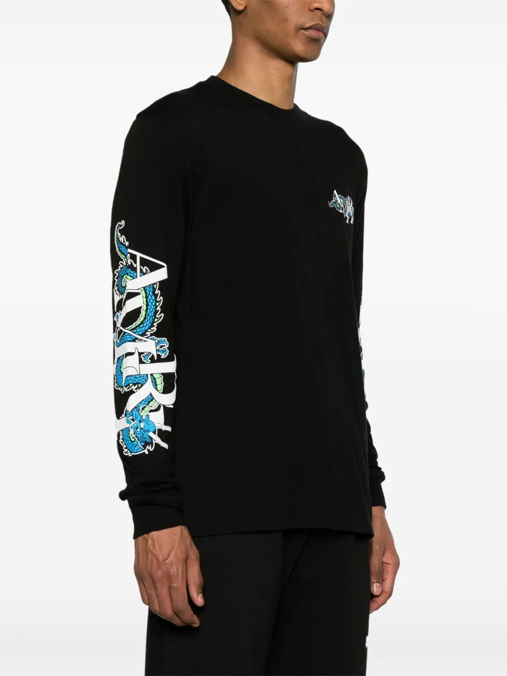 Amiri Men's Black LNY Dragon Long-Sleeve T-Shirt