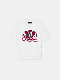 Amiri Men's White and Red Snake T-Shirt