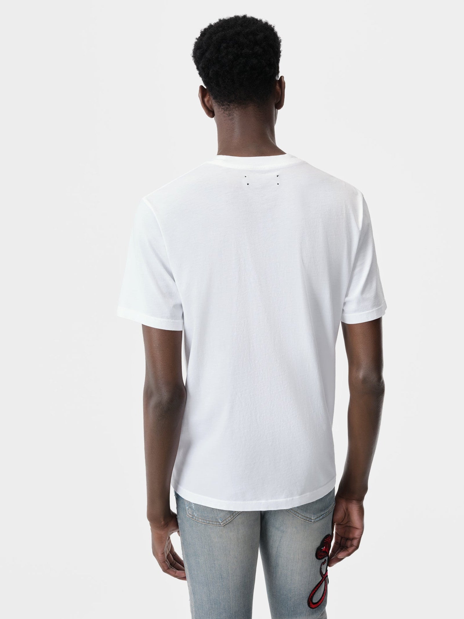 Amiri Men's White and Red Snake T-Shirt
