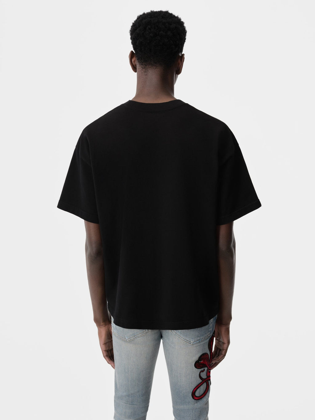 Amiri Men's Black and Red Snake T-Shirt