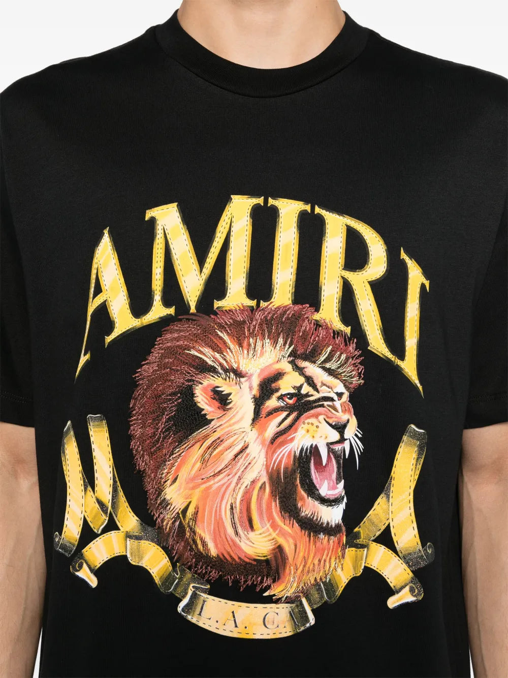 Amiri Men's Black Lion T-Shirt