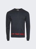Gallery Dept Washed Black And Red Art that Kills Long Sleeve T-Shirt