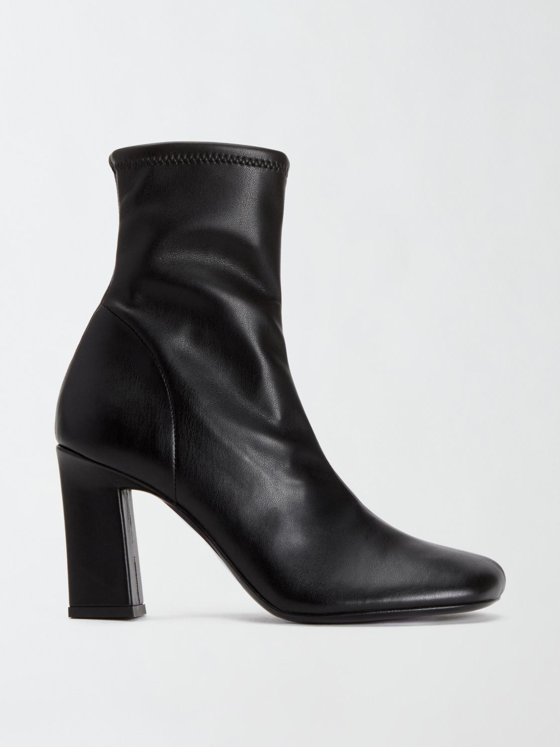 Fabiana Filippi Eco Stretch Leather Ankle Boots - Black