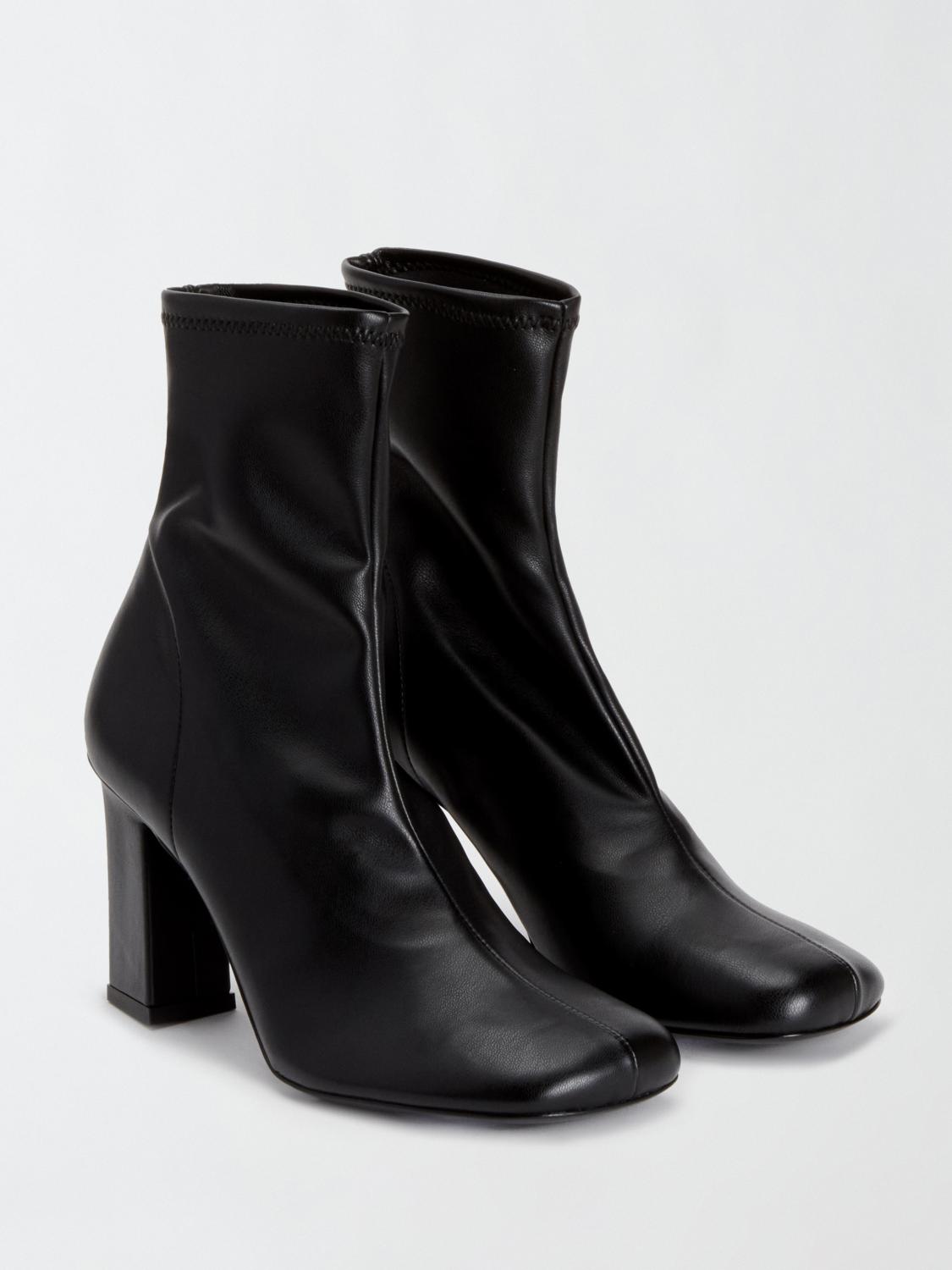 Fabiana Filippi Eco Stretch Leather Ankle Boots - Black