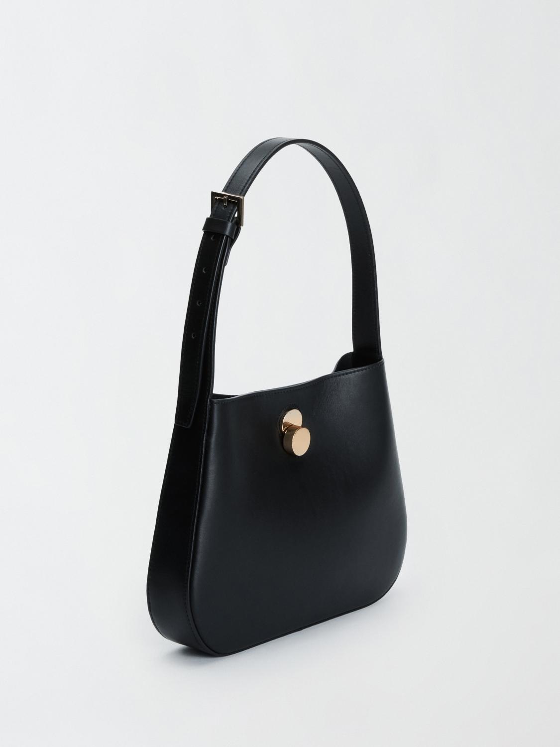 Fabiana Filippi Leather Medium Hobo Bag - Black