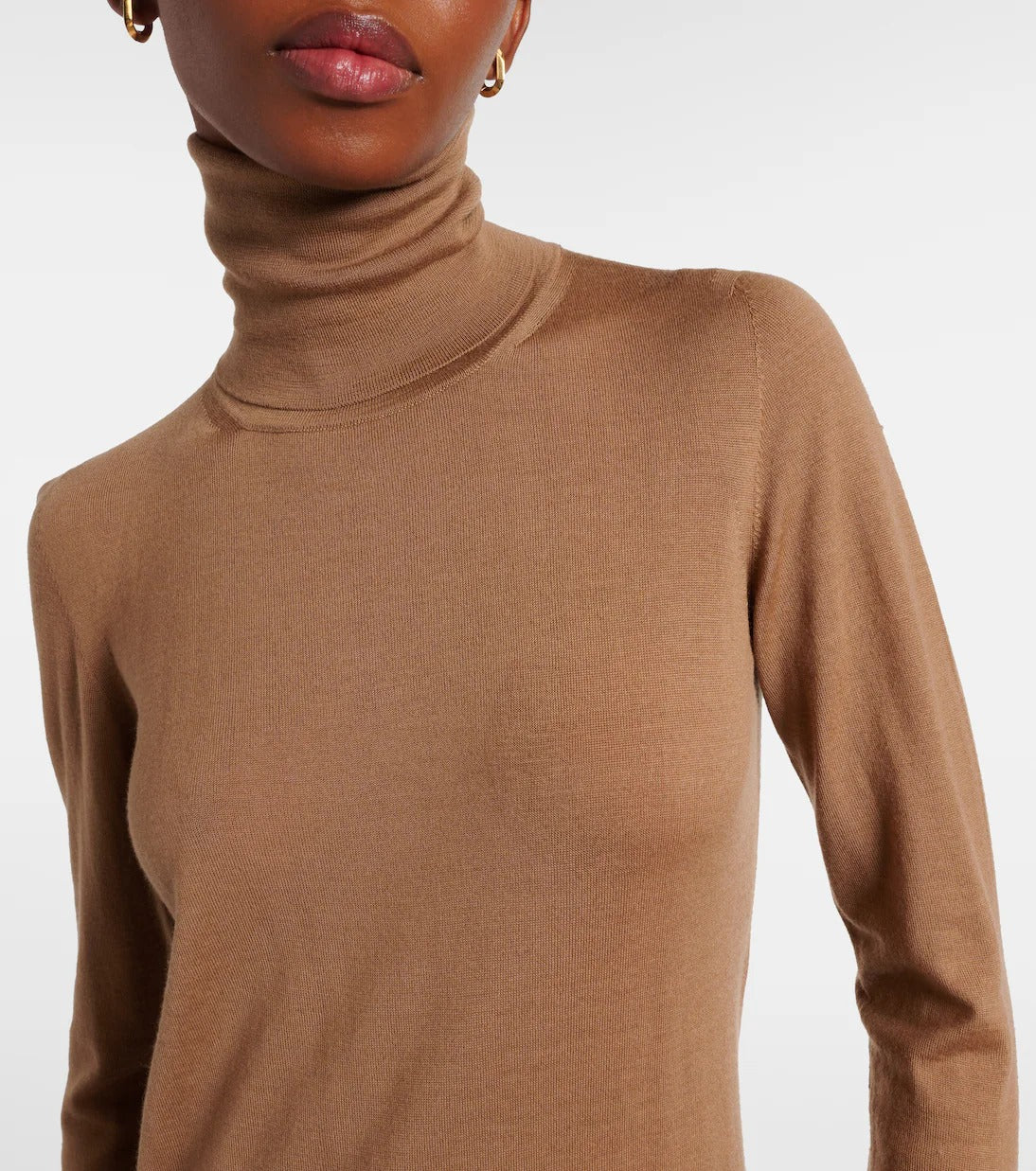 Max Mara Women's Corsica Classic Knit Sweater in Camel – Size M