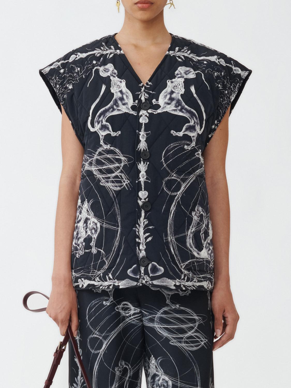 Fabiana Filippi Printed Nylon Quilted Vest - Midnight Blue
