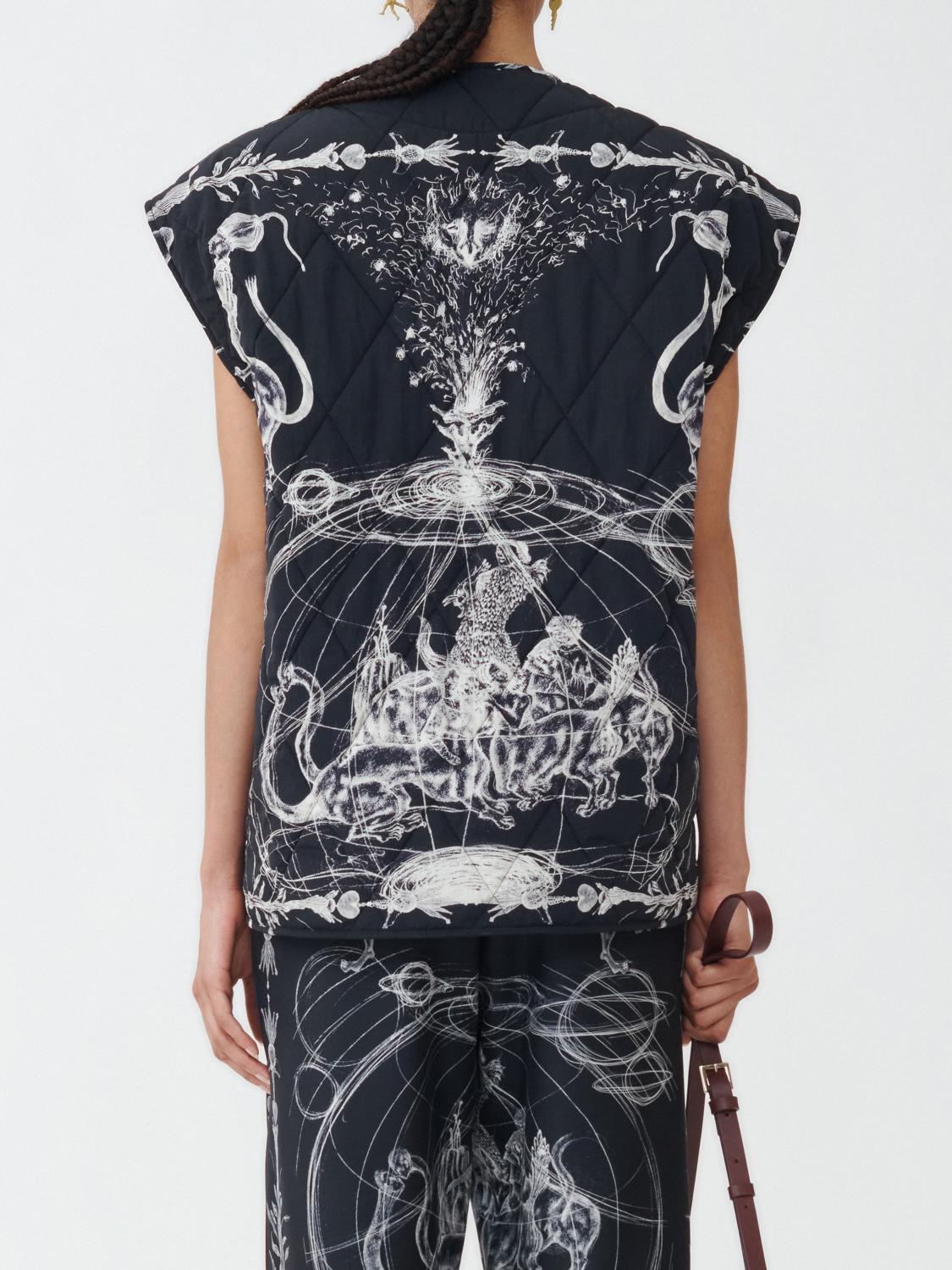 Fabiana Filippi Printed Nylon Quilted Vest - Midnight Blue
