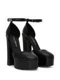 Dolce & Gabbana Patent Leather Platform Pumps - Black
