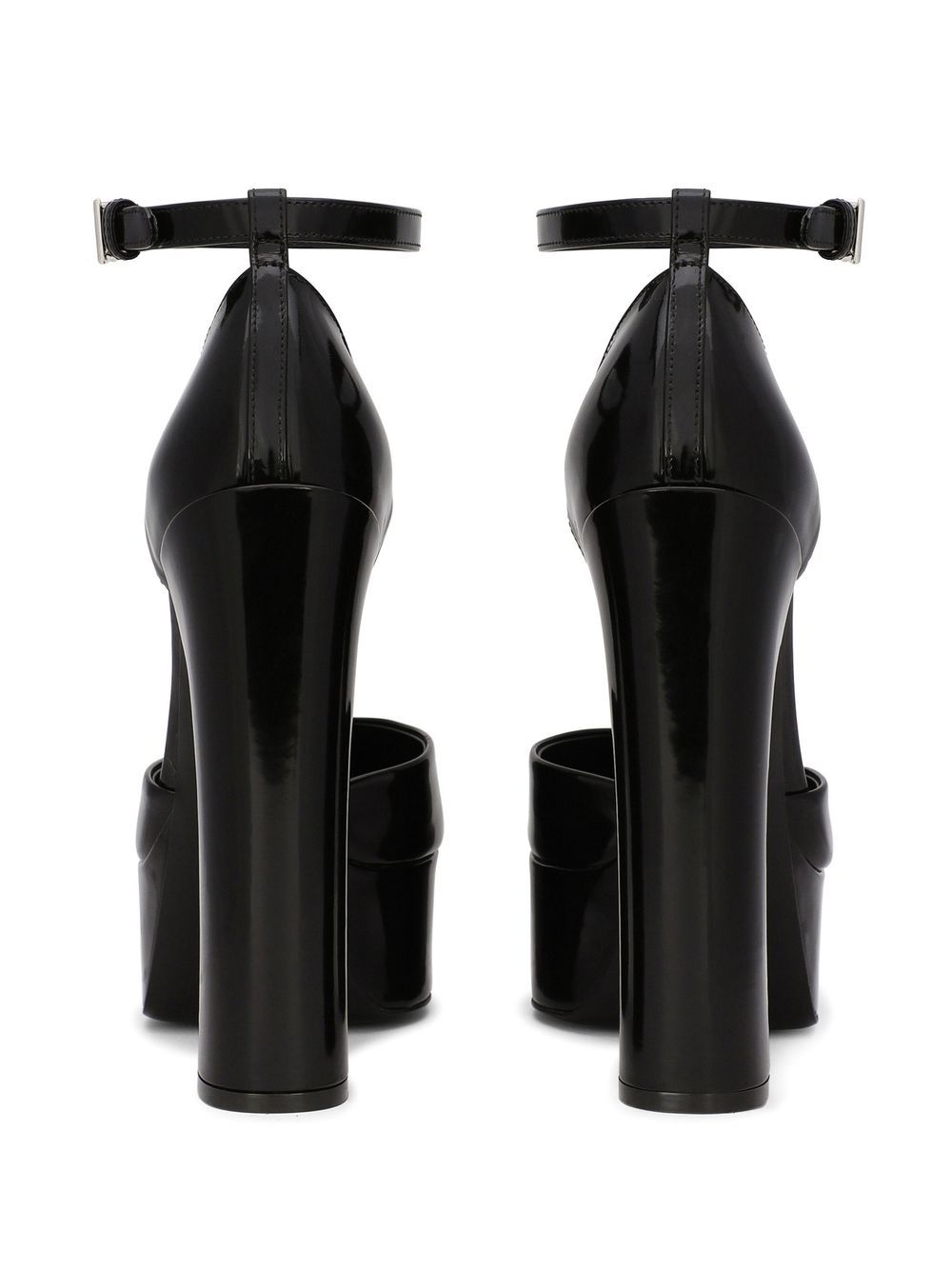 Dolce & Gabbana Patent Leather Platform Pumps - Black