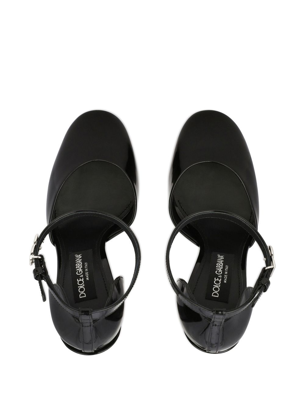 Dolce & Gabbana Patent Leather Platform Pumps - Black