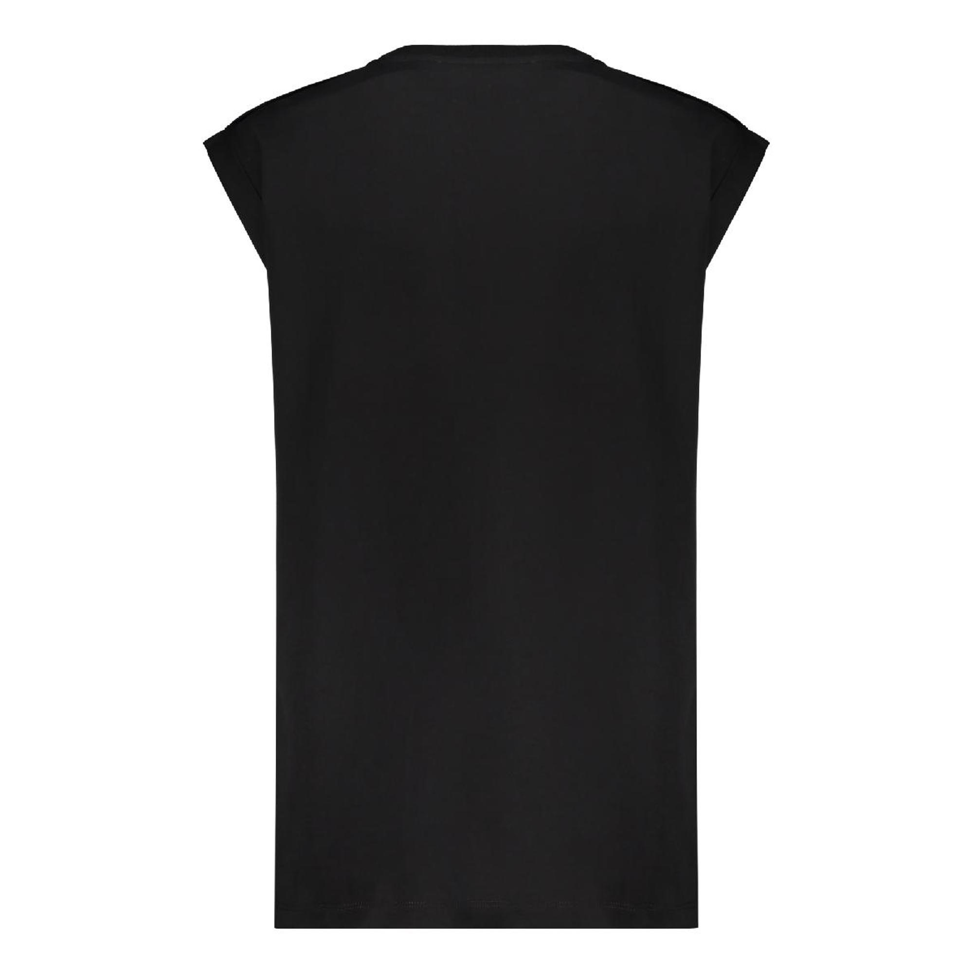 Balmain Women's Cotton Sleeveless Logo Tank T-Shirt - Black