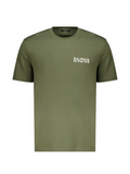 Balmain Green Double Logo Cotton T-Shirt