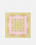 Versace Lavander/Gold Printed Silk Twill Scarf 90 cm