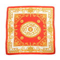 Versace Red/White/Gold Silk Scarf