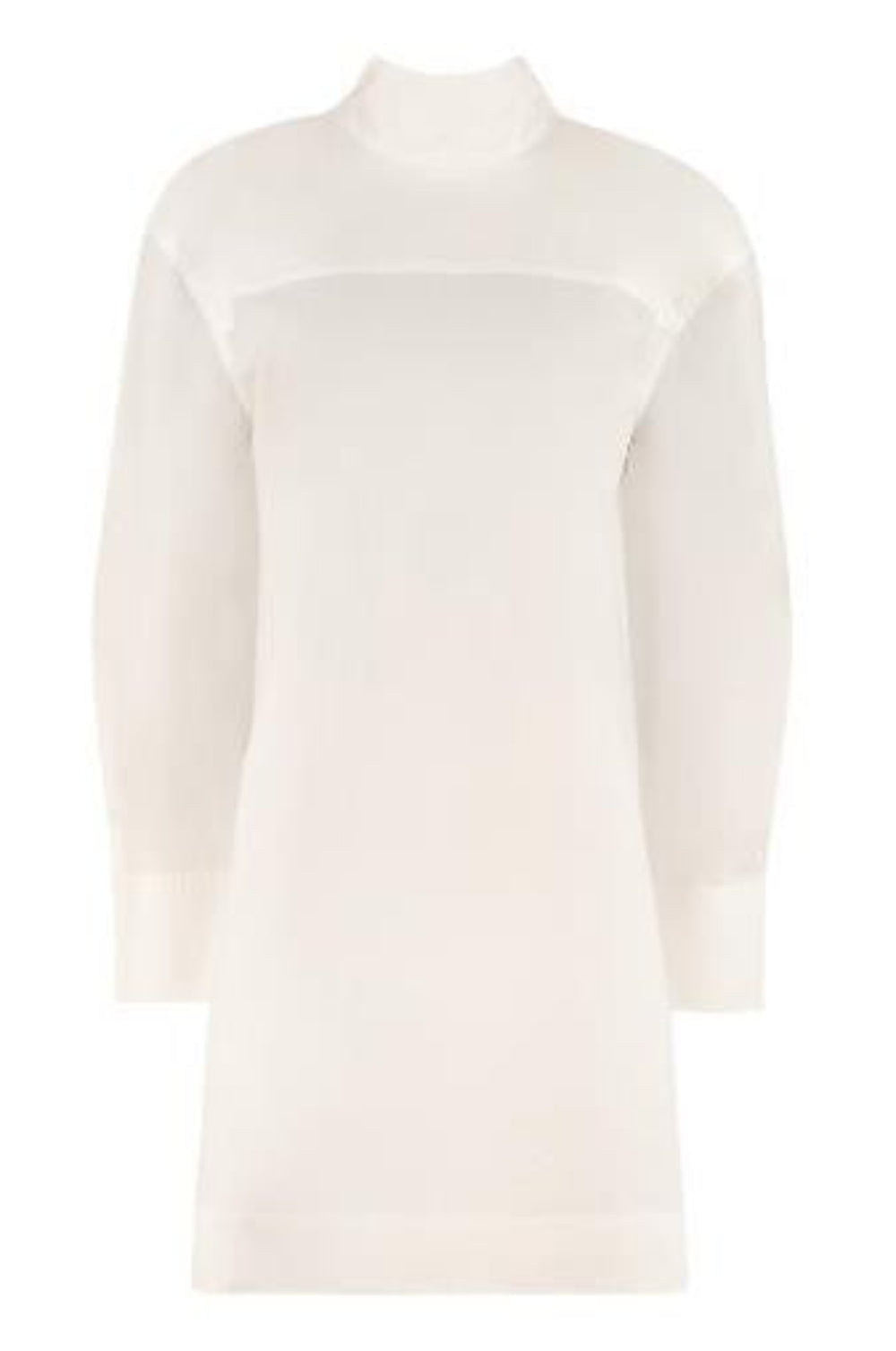 GANNI Women's Scandi-Chic Mini Dress in Bright White – Size 36