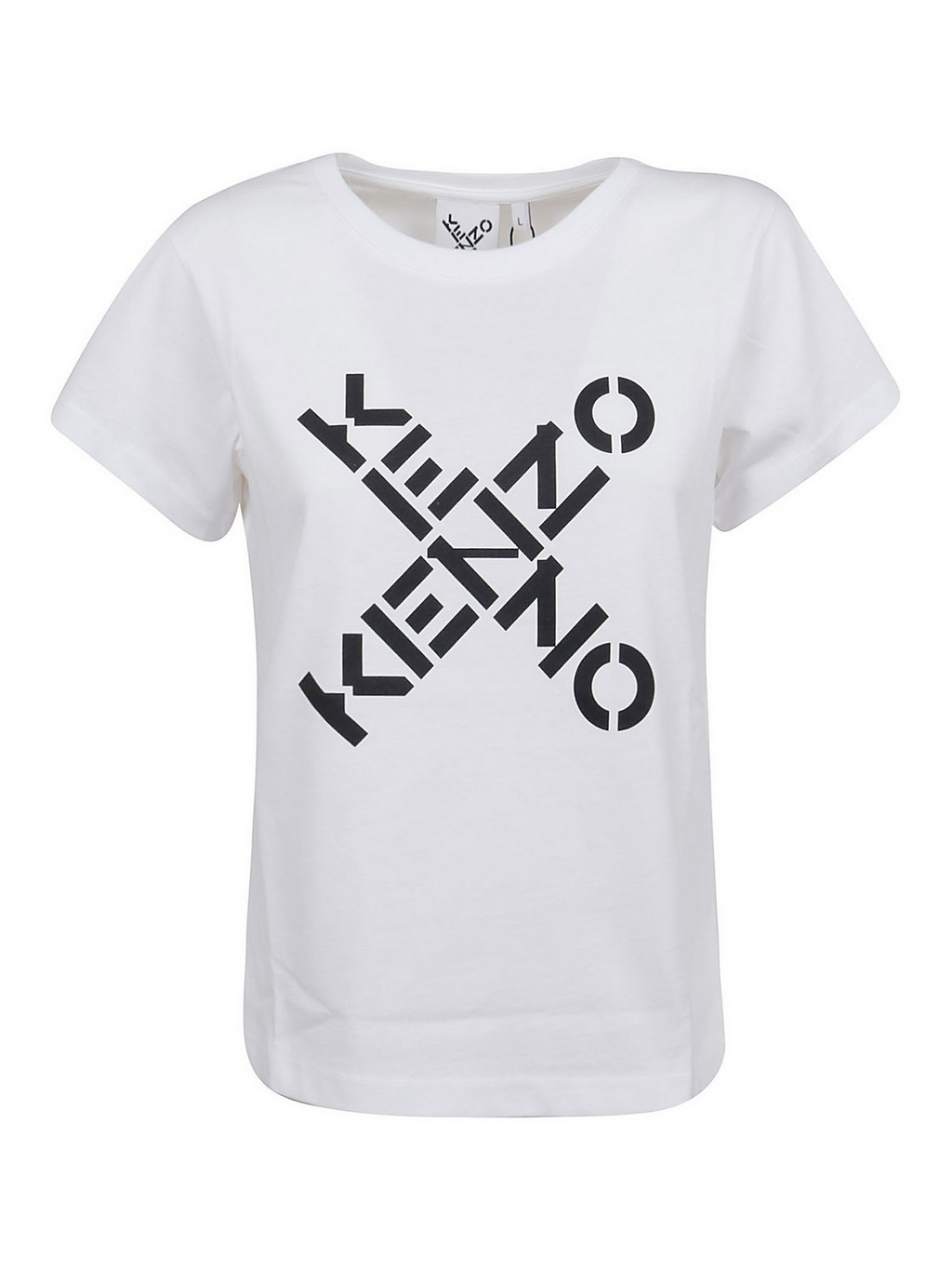 Kenzo Women's Classic Logo T-Shirt in White – Size L