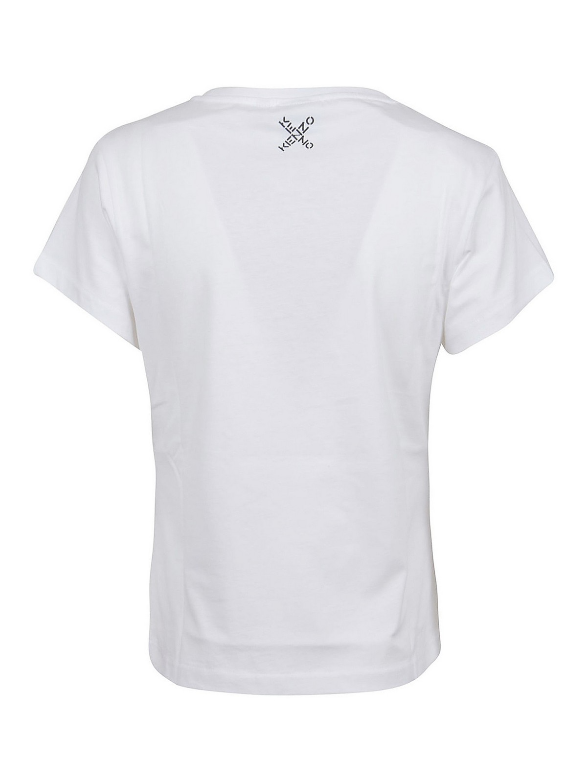 Kenzo Women's Classic Logo T-Shirt in White – Size L