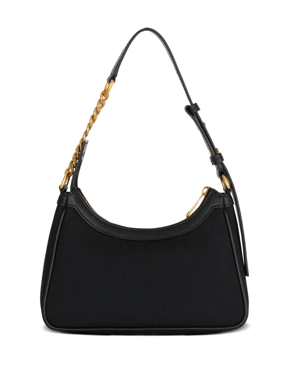 Balmain B-Army Shoulder Canvas and Leather Bag