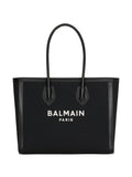 Balmain Army Shopper 42 Logo Tote Bag - Black