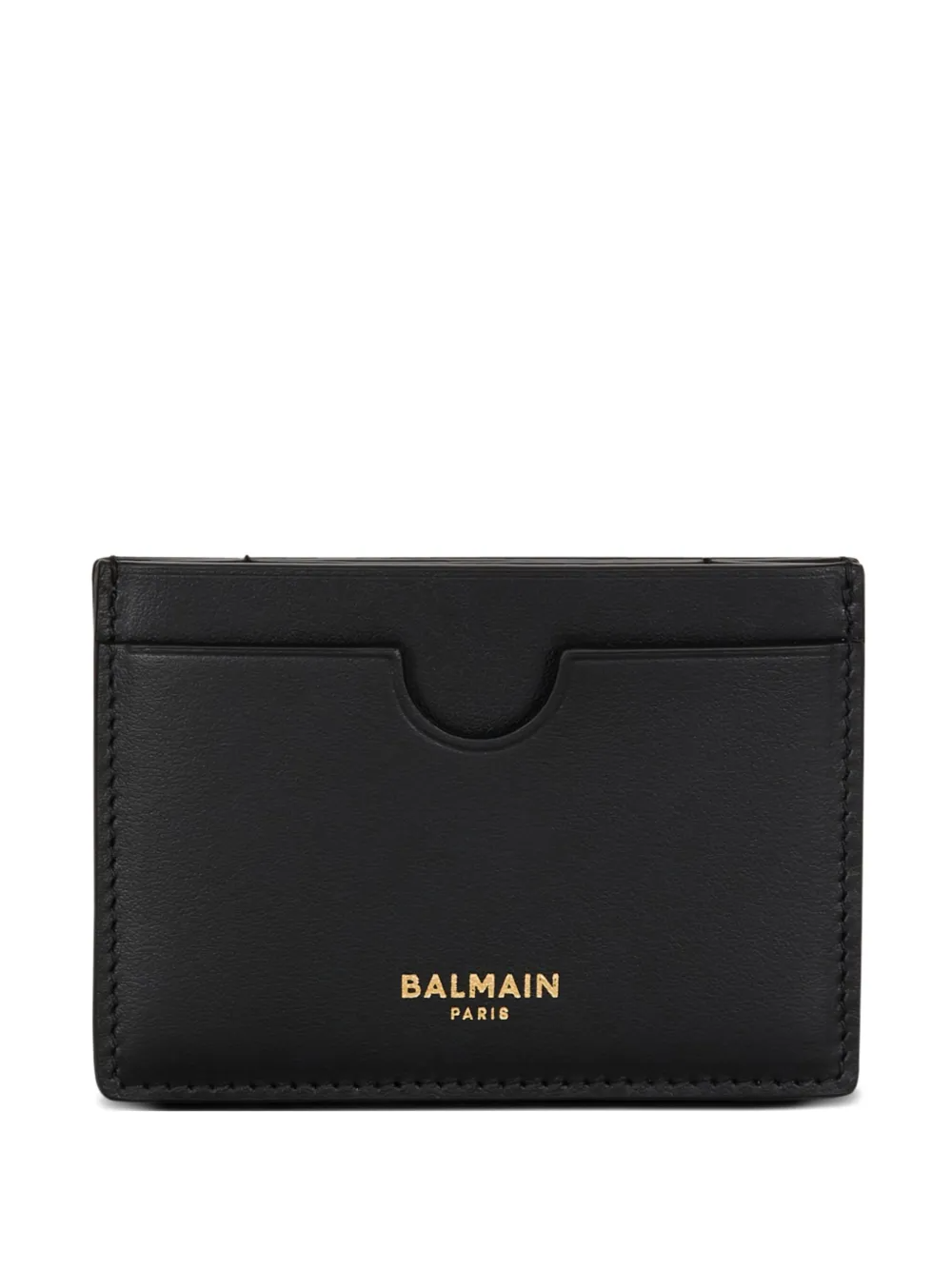 Balmain Black Leather Card Holder