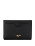Balmain Black Leather Card Holder