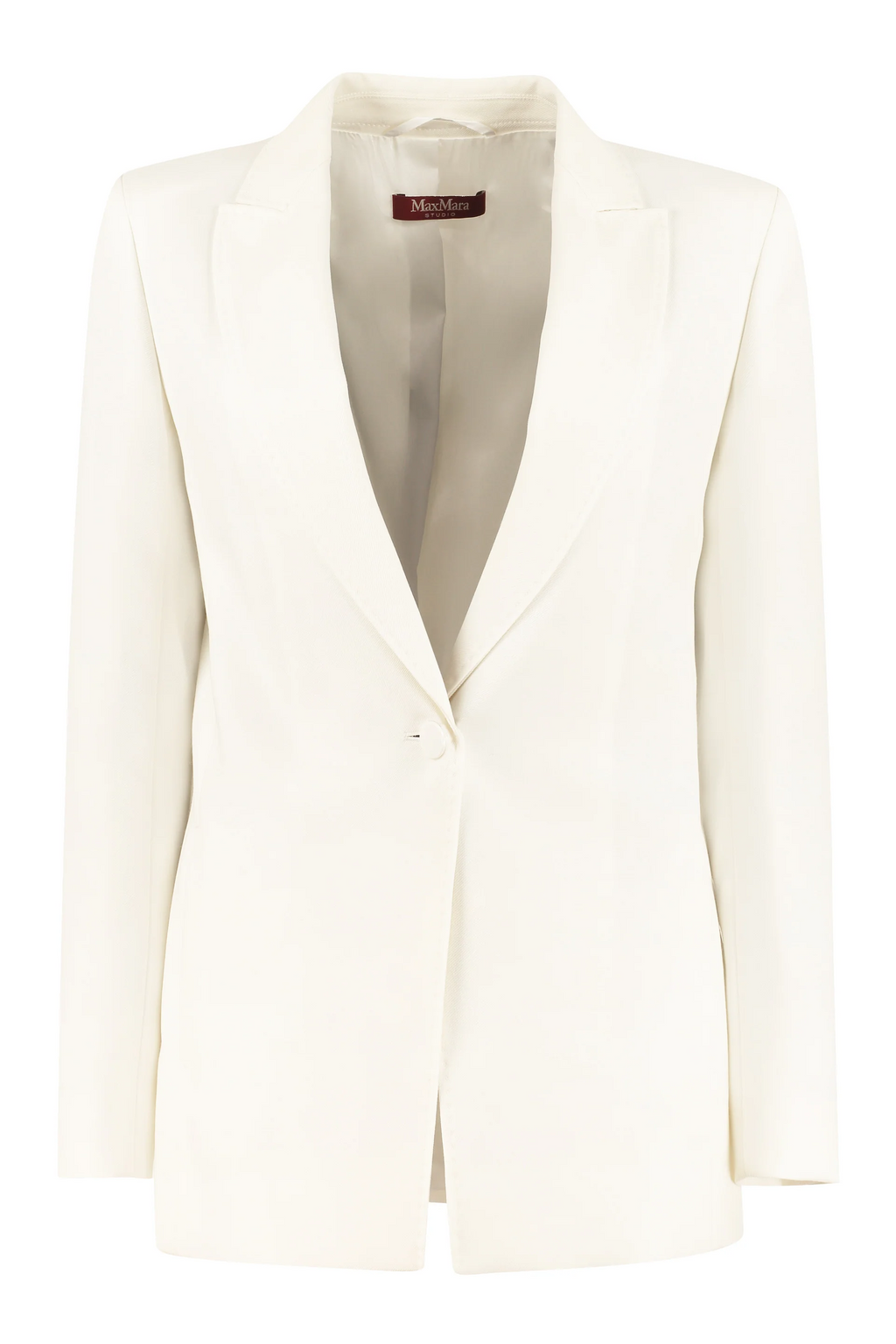 Max Mara Studio Women's Funghi Tailored Jacket in White – Size 42
