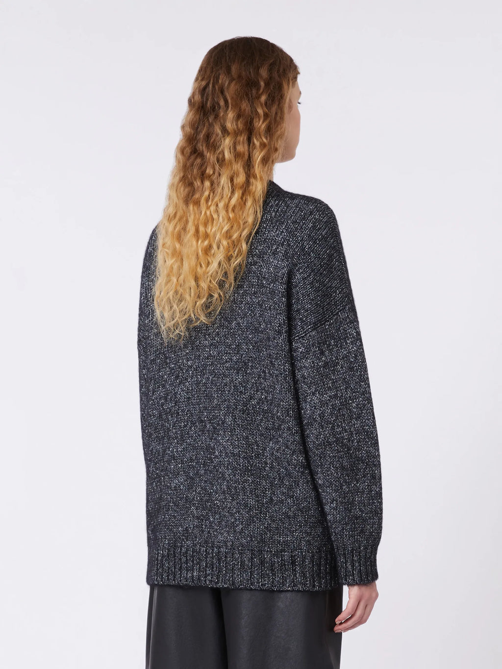 Max Mara Women's Garonna Logo Sweatshirt in Black – Size XS