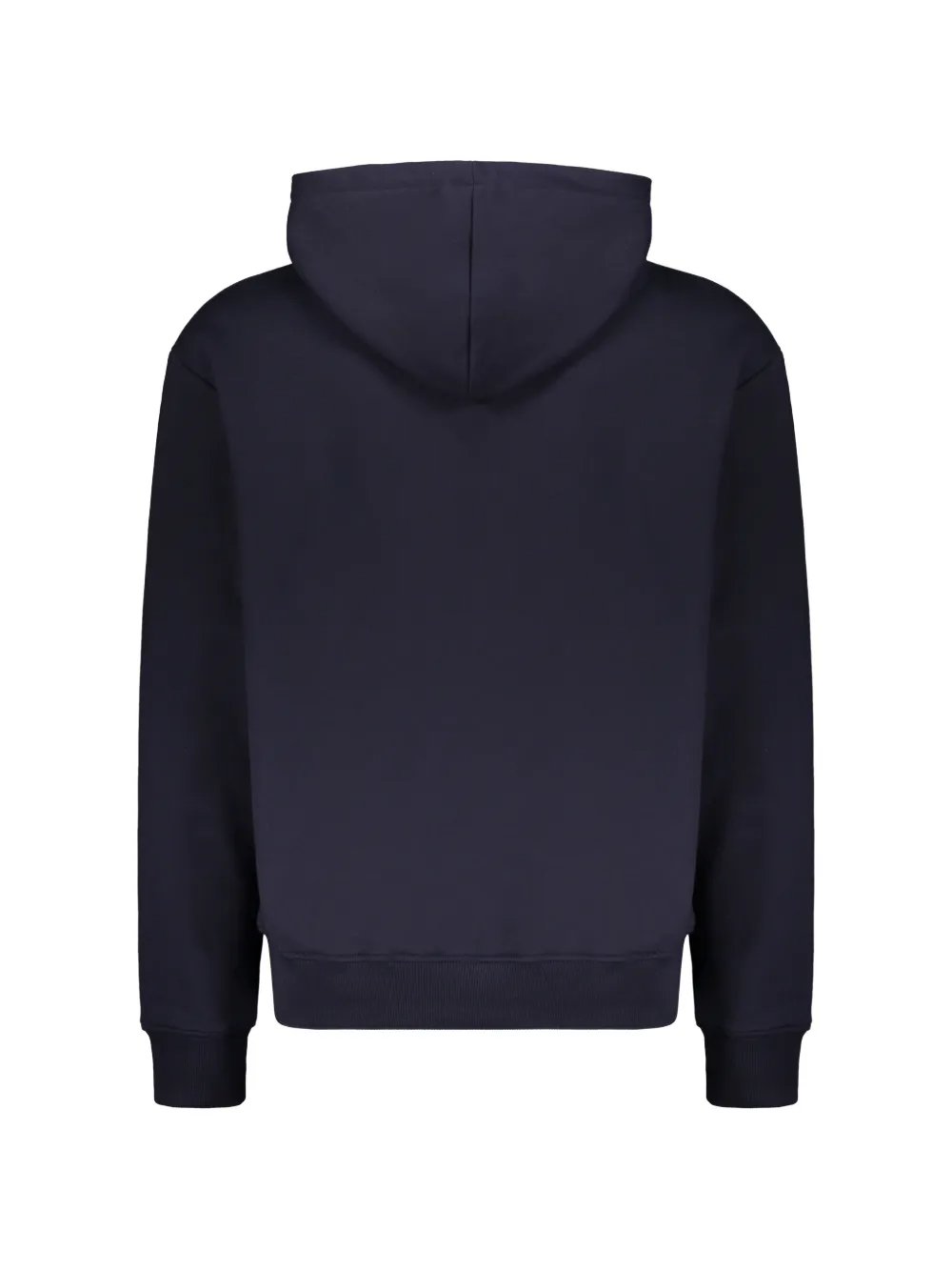 Balmain Navy Double Logo Cotton Hoodie