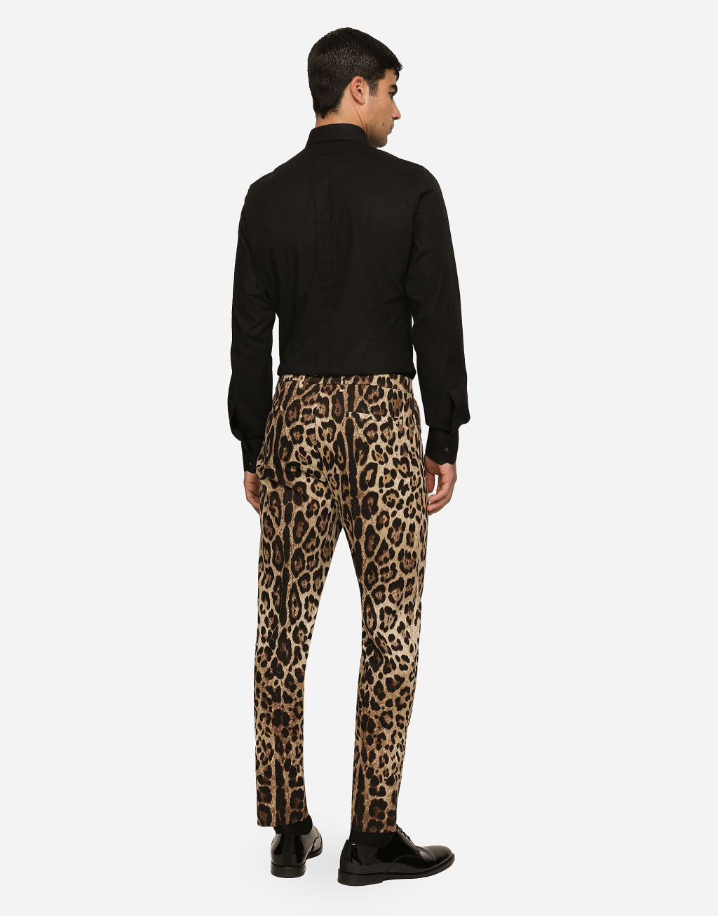 Dolce & Gabbana Men's Tailored Leopard Trousers Pants – Size 50