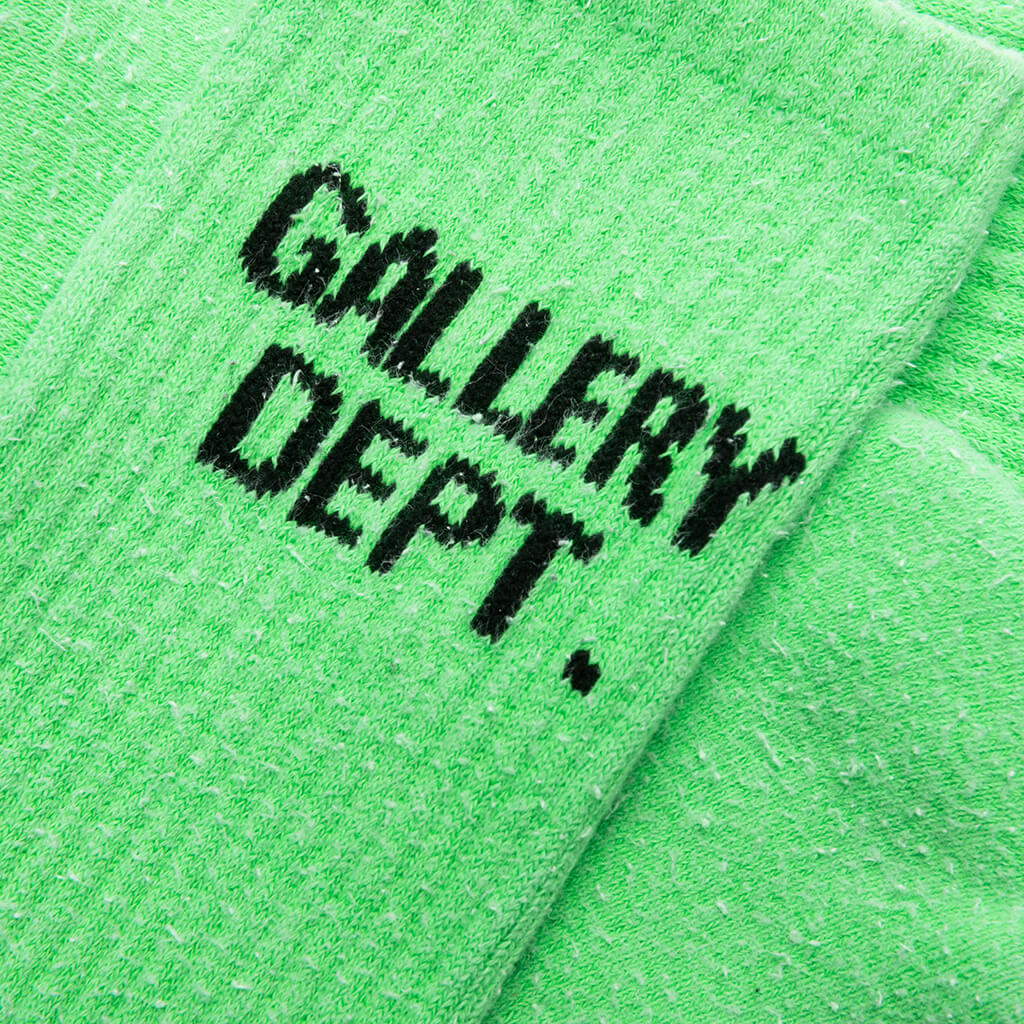Gallery Dept. Clean Socks - Fluorescent Green