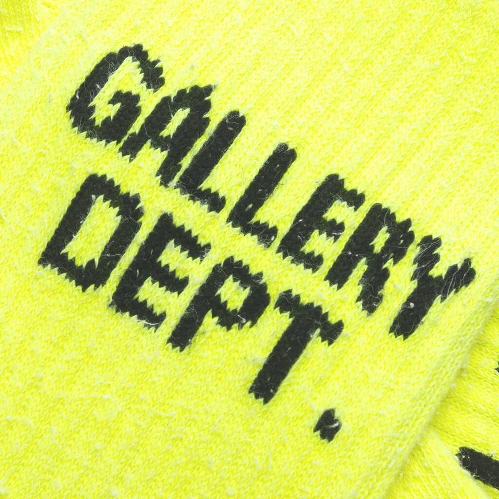 Gallery Dept. Clean Socks - Fluorescent Yellow