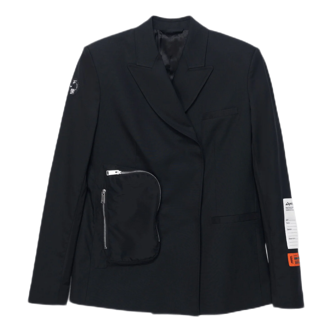 Heron Preston Women's Signature Utility Jacket in Black – Size 40