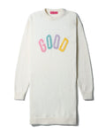 IRENEISGOOD Women's Graphic Sweater in White – Size XS