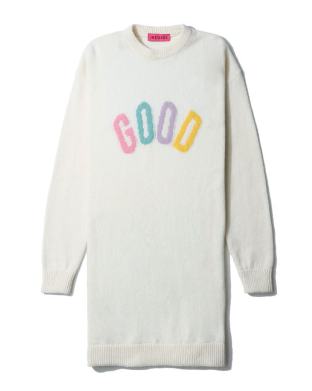 IRENEISGOOD Women's Graphic Sweater in White – Size XS
