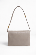 Marni Prisma Large Leather Shoulder Bag - Cork Beige