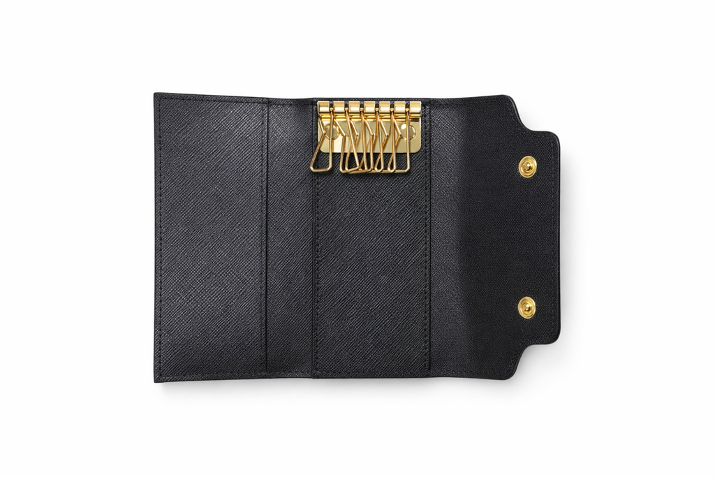 Marni Trunk 6-Hook Leather  Key Case Chain - Multi