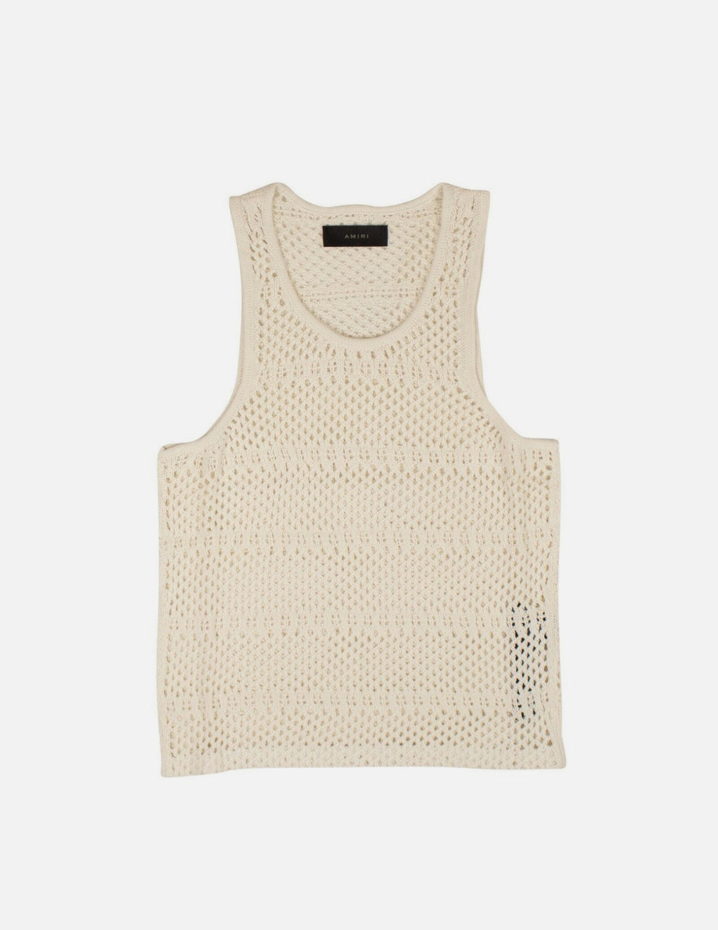 Amiri Boyfriend Crochet Tank Top- Ivory