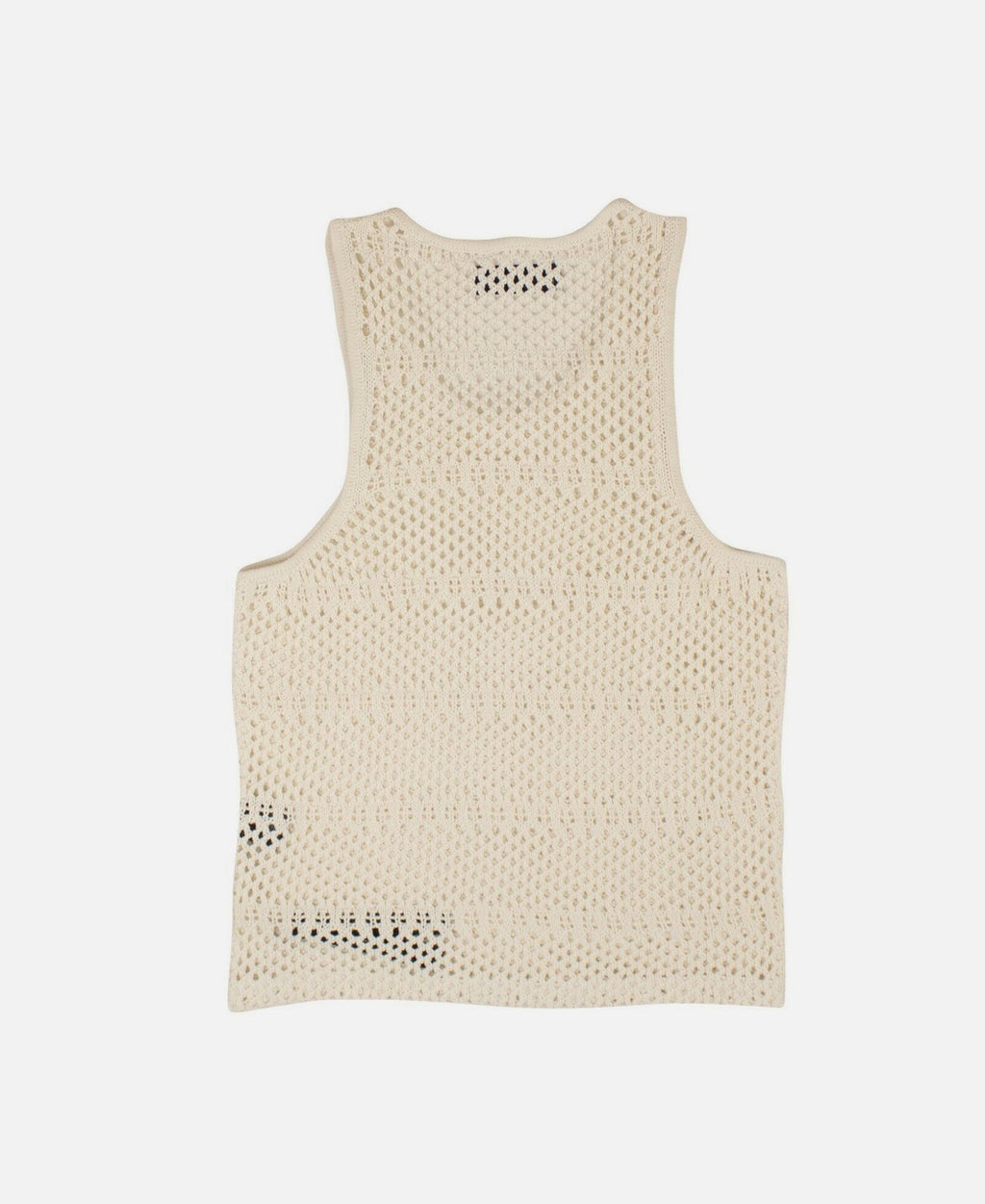 Amiri Boyfriend Crochet Tank Top- Ivory