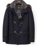 MooRER Rosi Navy Blue Wool Down Filled Coat Size 48/38